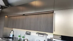 Cucina lineare moderna rovere moro Stosa Metropolis