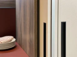 Cucina lineare moderna rossa Scavolini Boxlife