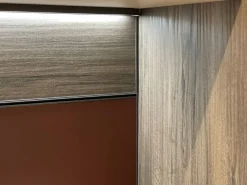 Cucina lineare moderna rossa Scavolini Boxlife