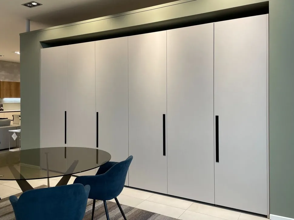 Cucina lineare moderna rossa Scavolini Boxlife