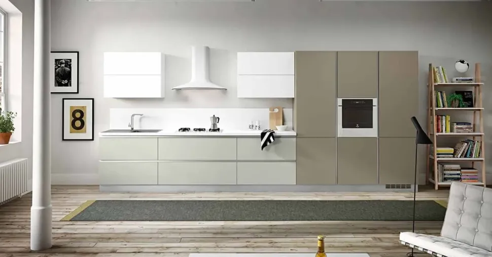 CUCINA lineare Seta Essebi laccata SCONTATA