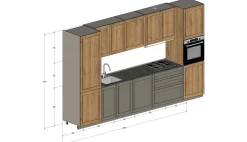 CUCINA lineare Stosa Palio SCONTATA 30%