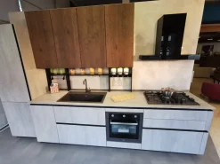 Cucina Loft xl moderna bianca Arrex lineare scontata 42%