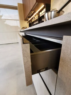 Cucina Loft xl moderna bianca Arrex lineare scontata 42%