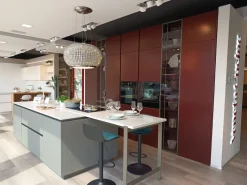 Cucina Lounge - riflex moderna rossa Veneta cucine con isola scontata 51%