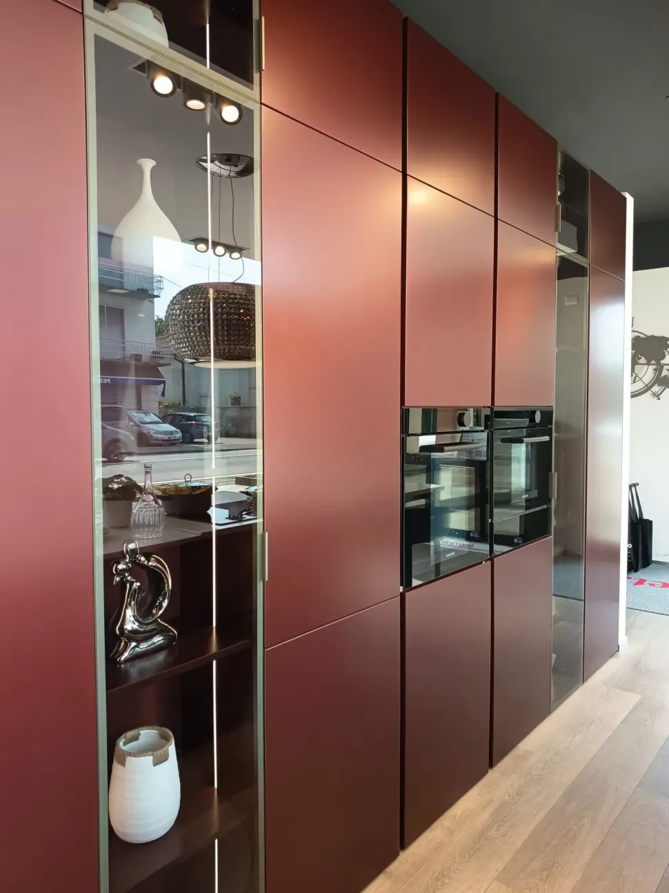 Cucina Lounge - riflex moderna rossa Veneta cucine con isola scontata 51%