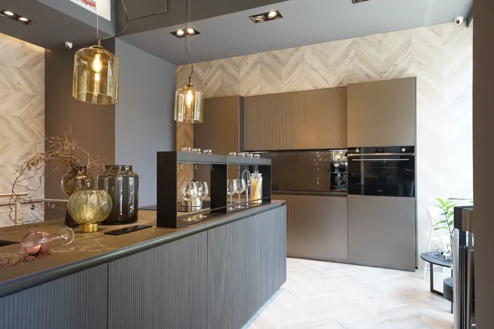 Cucina magnolia design ad isola Libra Scavolini