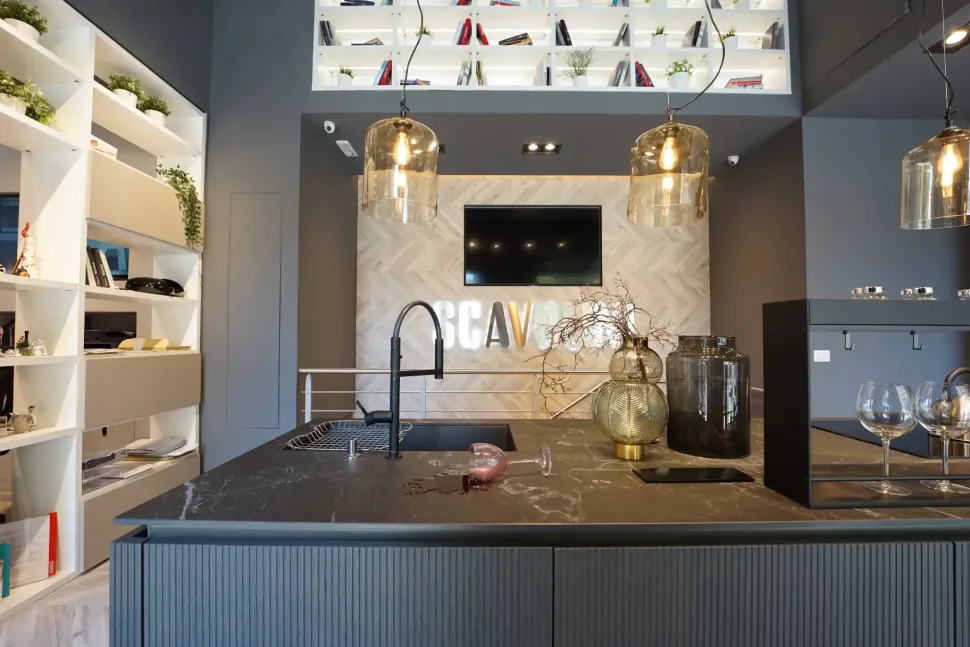 Cucina magnolia design ad isola Libra Scavolini