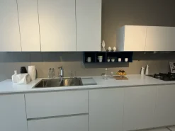 Cucina Materia moderna bianca Doimo cucine lineare scontata 50%