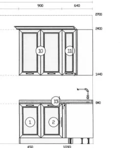 Cucina modello Apera Arredo3 PREZZO SCONTATO 50%