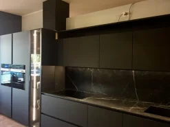 Cucina modello Atelier black new fenix - paolo biordi designer Artigianale PREZZO SCONTATO 43%