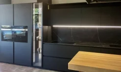 Cucina modello Atelier black new fenix - paolo biordi designer Artigianale PREZZO SCONTATO 43%