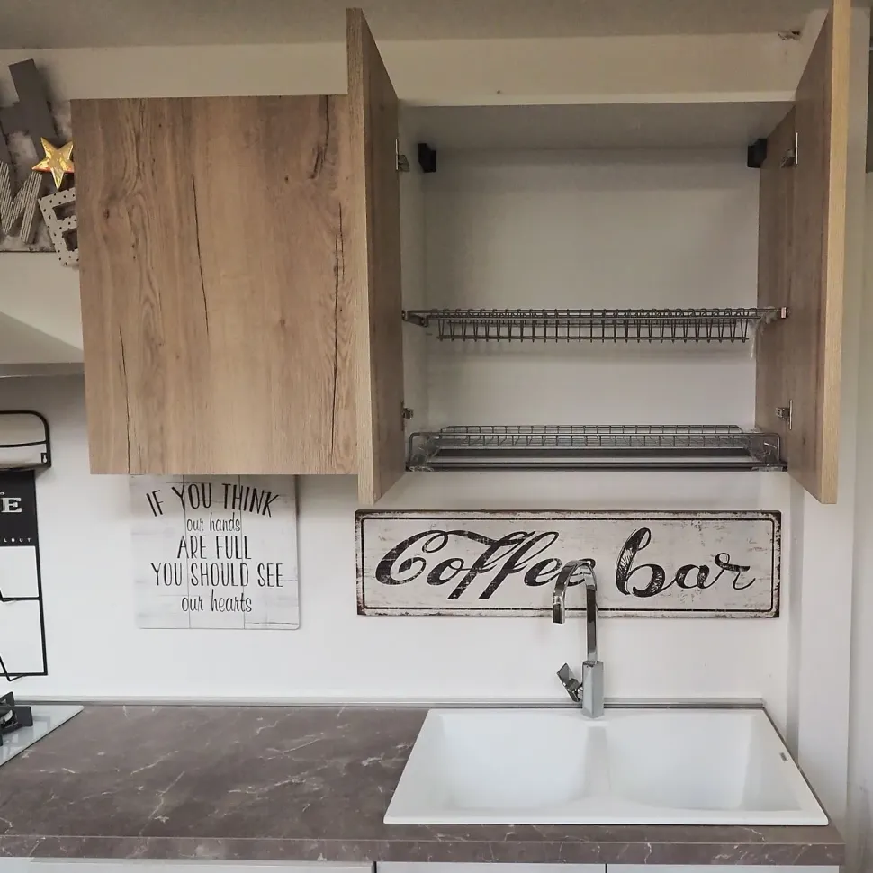 Cucina modello cucina shabby white easy ed effetto rovere Collezione esclusiva PREZZO SCONTATO 42%