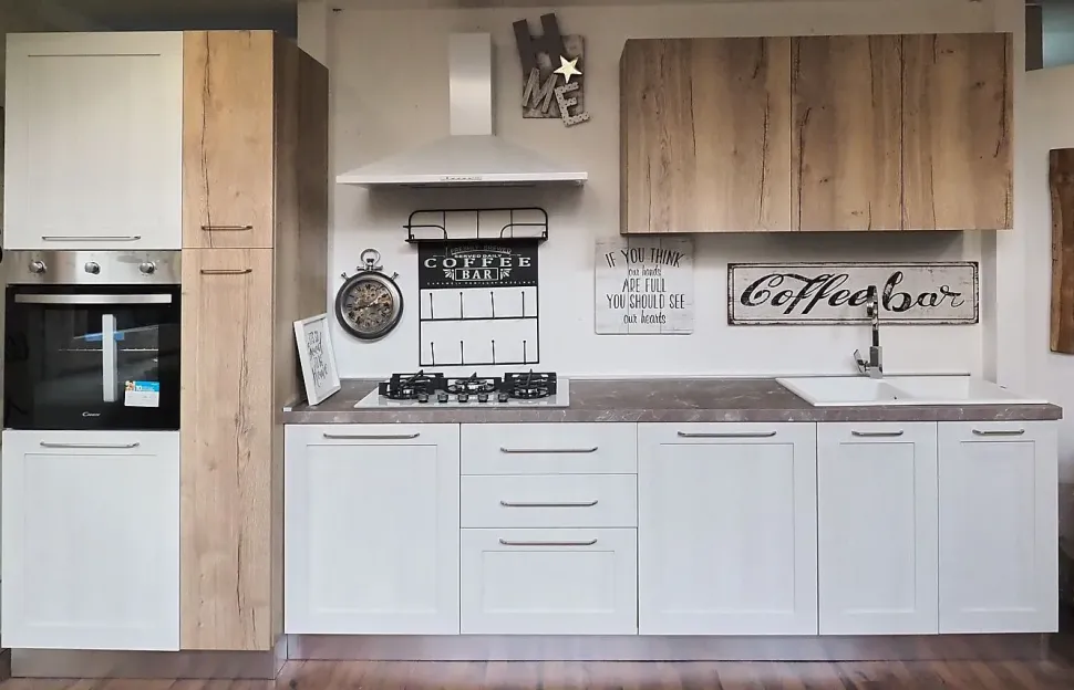 Cucina modello cucina shabby white easy ed effetto rovere Collezione esclusiva PREZZO SCONTATO 42%