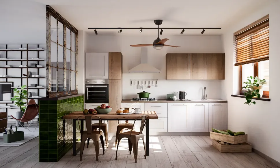 Cucina modello cucina shabby white easy ed effetto rovere Collezione esclusiva PREZZO SCONTATO 42%