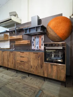 Cucina modello Cucina totla  wood in vero legno  Nuovi mondi collection PREZZO SCONTATO 58%