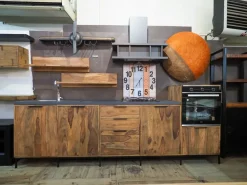 Cucina modello Cucina totla  wood in vero legno  Nuovi mondi collection PREZZO SCONTATO 58%