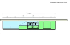 Cucina Modello joy moderna bianca Snaidero lineare scontata 51%
