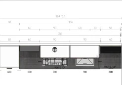 Cucina Modello lipari/capri design rovere chiaro lineare Imab group