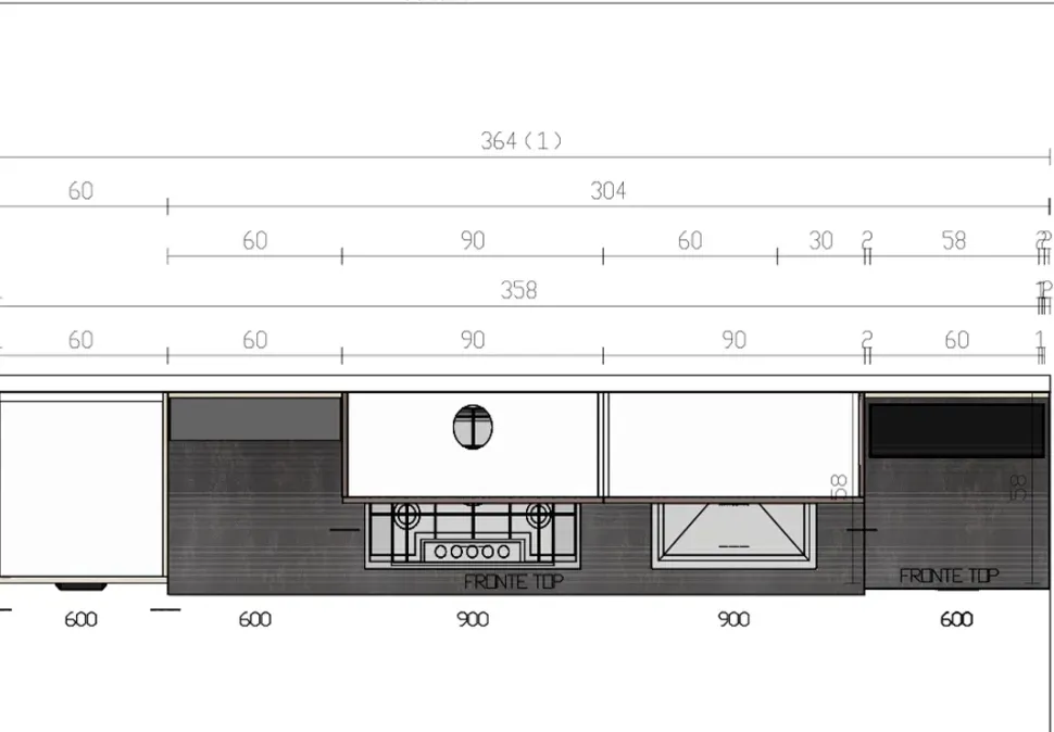 Cucina Modello lipari/capri design rovere chiaro lineare Imab group