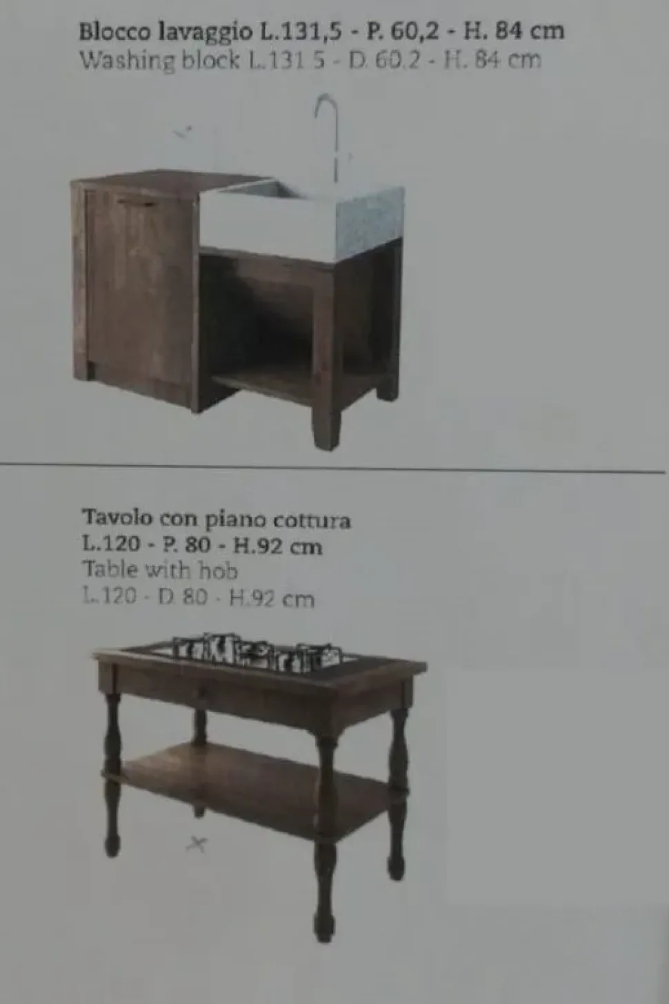 Cucina modello Mod country Falegnameria italiana PREZZO SCONTATO 40%