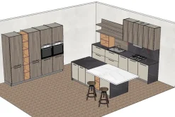 Cucina modello Round 4 Arredo3 PREZZO SCONTATO 40%