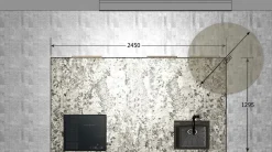 Cucina Modello unit design altri colori Cesar con isola scontata 61%