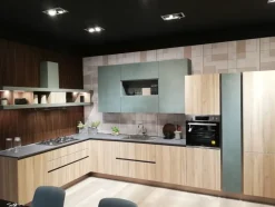 Cucina moderna ad angolo Unica Lube cucine a prezzo scontato