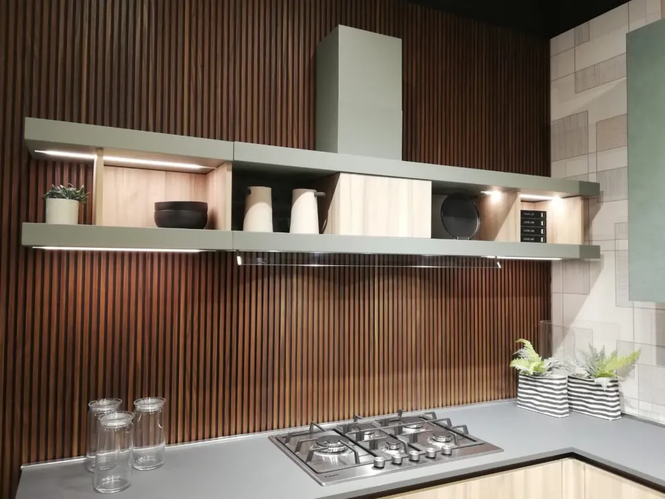 Cucina moderna ad angolo Unica Lube cucine a prezzo scontato