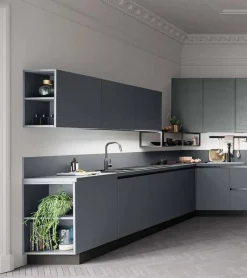 Cucina moderna ad angolo Ar-tre Laccata opaco a prezzo ribassato