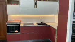 Cucina moderna ad angolo System 22 Gm cucine a prezzo ribassato