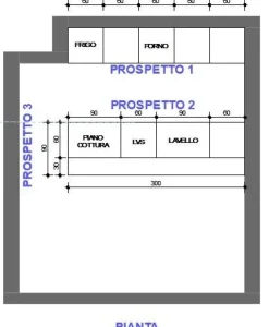 Cucina moderna ad isola Astra Sp22 a prezzo ribassato