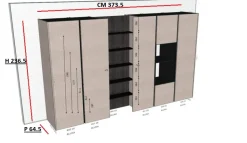 Cucina moderna ad isola Bluna Binova a prezzo scontato