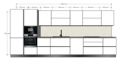 Cucina moderna con isola Emporio Dibiesse a prezzo ribassato