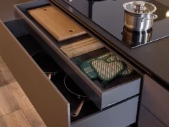 Cucina moderna con isola Alux 01 outlet Diotti.com a prezzo scontato