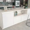 Cucina moderna con penisola Soft lack Nolte a prezzo ribassato