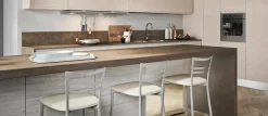 Cucina moderna con penisola Nuovi mondi cucine minimal gola integrata a prezzo ribassato