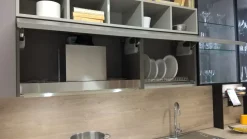 Cucina moderna grigio Ar-tre lineare Cemento scontata