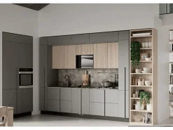 Cucina moderna grigio Colombini casa lineare Quadra scontata