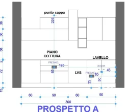 Cucina moderna lineare Astra Line a prezzo ribassato