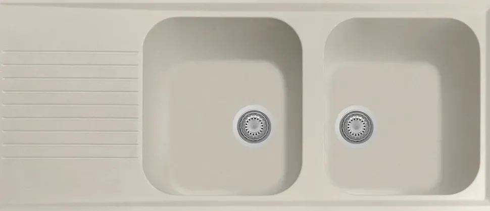 Cucina moderna lineare Imab group Modello capri bianca e rovere a prezzo ribassato