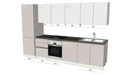 Cucina moderna lineare Loft  Arrex a prezzo scontato