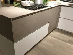 Cucina Monoliti design tortora Meson's cucine ad angolo scontata 55%