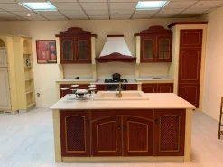 Cucina Morgana  classica rossa ad isola Arrex