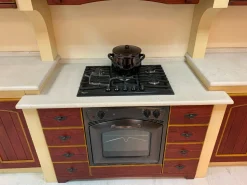 Cucina Morgana classica rossa ad isola Arrex