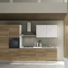Cucina Nicole 330 moderna noce Artigianale lineare scontata 40%