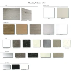 Cucina Nicole 330 moderna noce Artigianale lineare scontata 40%