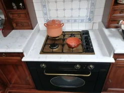 Cucina noce classica ad angolo La cascina Frame