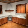 Cucina noce classica ad angolo Regina Castagna cucine