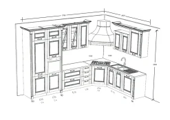 Cucina noce country ad angolo Doppio dentello Artigianale in offerta